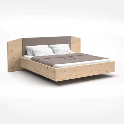 Zirbenbett „Conture Ignavia Leder Liver“