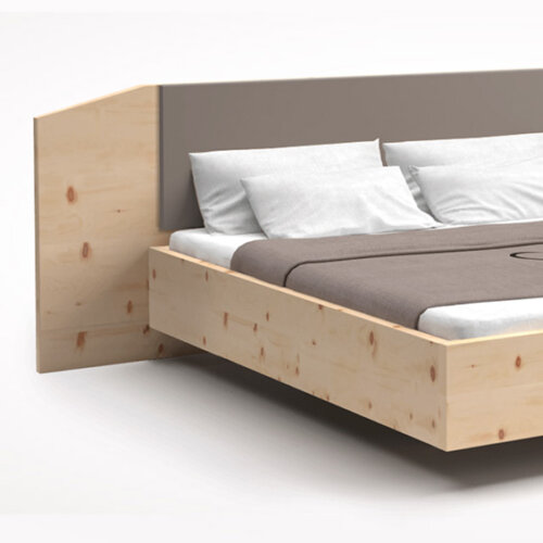 Zirbenbett „Conture Ignavia Leder Liver“